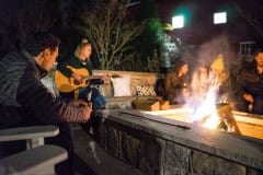 Firepit serenade with I&P client and friend, the beloved and talented Sarah Lou Richards